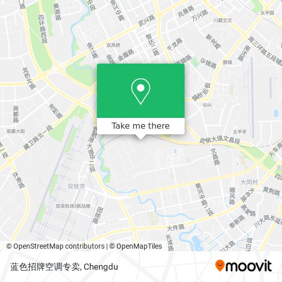 蓝色招牌空调专卖 map