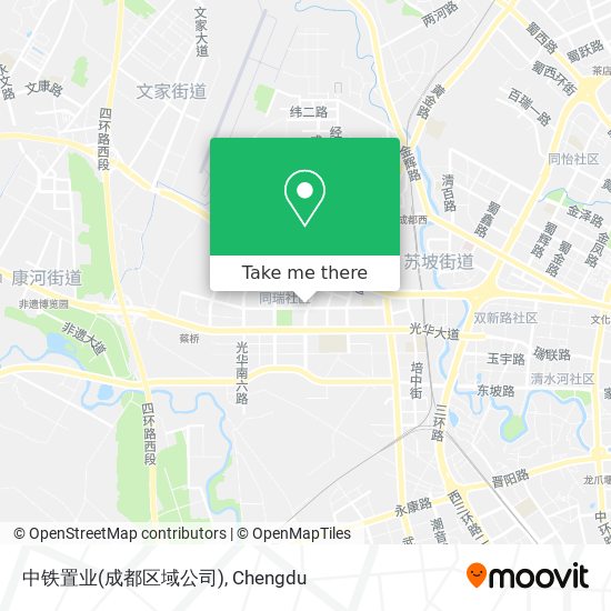 中铁置业(成都区域公司) map