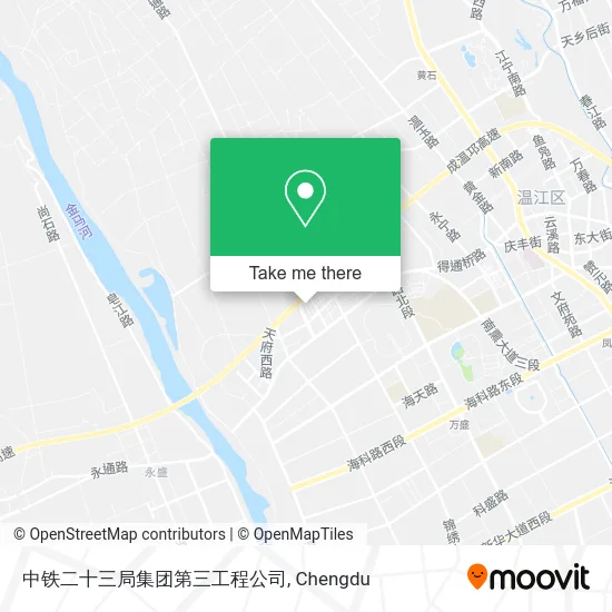 中铁二十三局集团第三工程公司 map