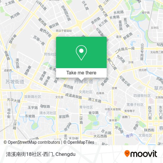 清溪南街18社区-西门 map