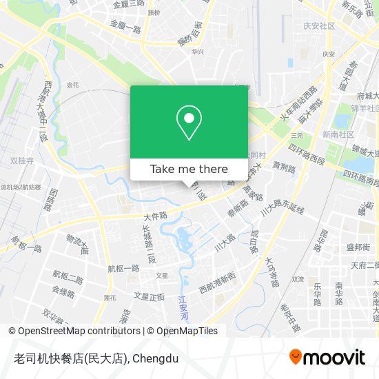 老司机快餐店(民大店) map