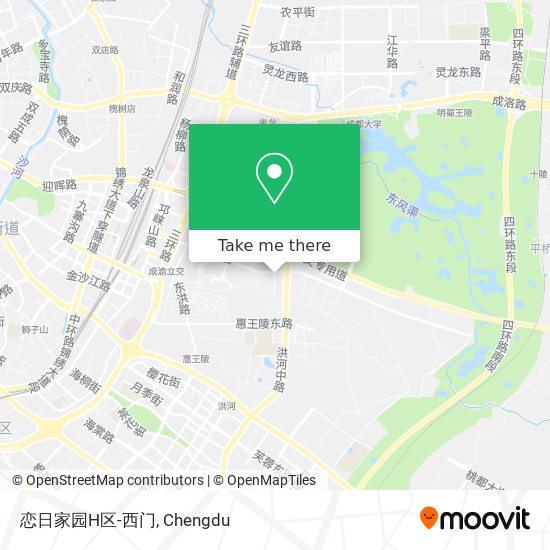 恋日家园H区-西门 map
