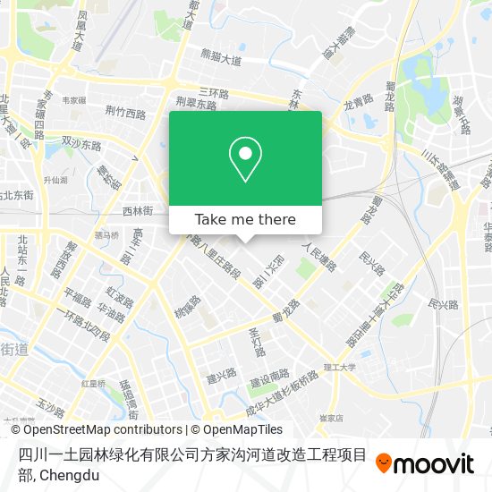 四川一土园林绿化有限公司方家沟河道改造工程项目部 map