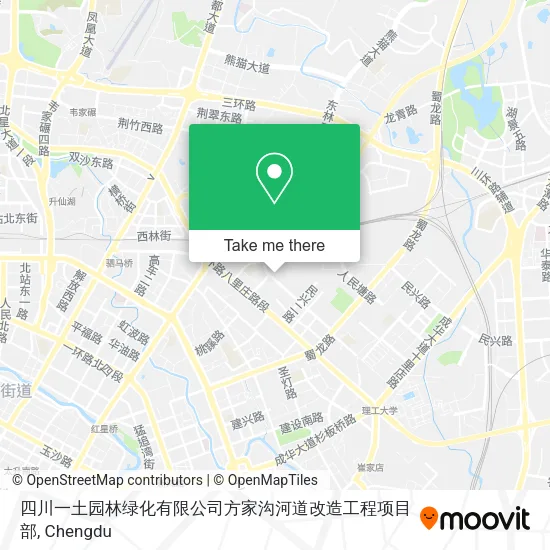 四川一土园林绿化有限公司方家沟河道改造工程项目部 map