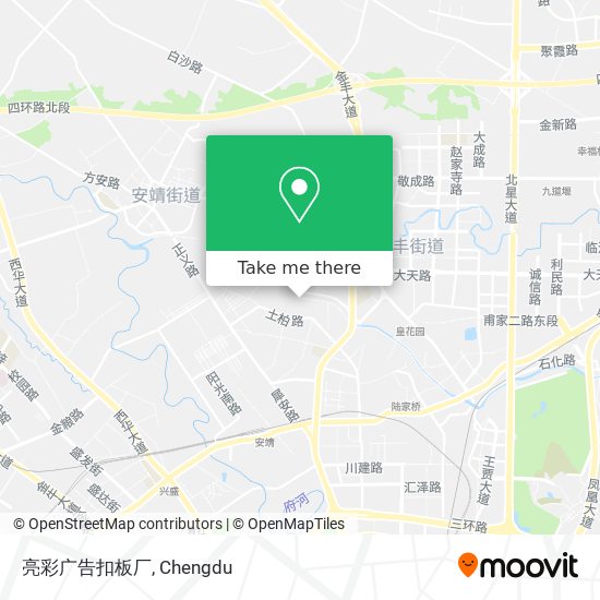 亮彩广告扣板厂 map