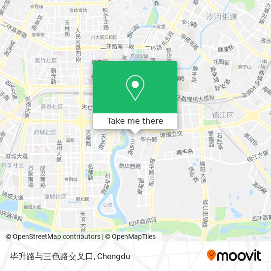 毕升路与三色路交叉口 map