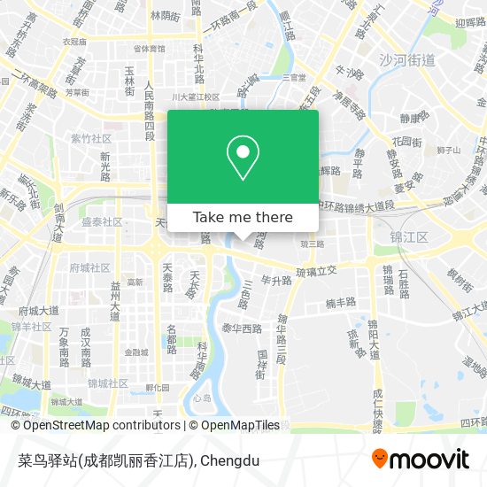 菜鸟驿站(成都凯丽香江店) map