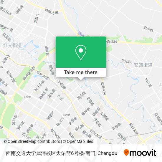 西南交通大学犀浦校区天佑斋6号楼-南门 map