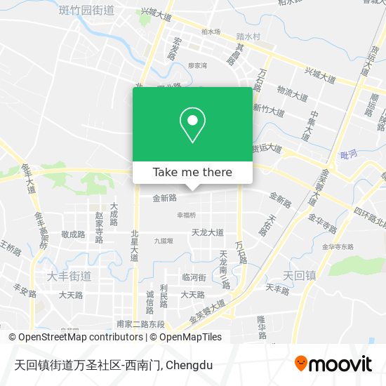 天回镇街道万圣社区-西南门 map