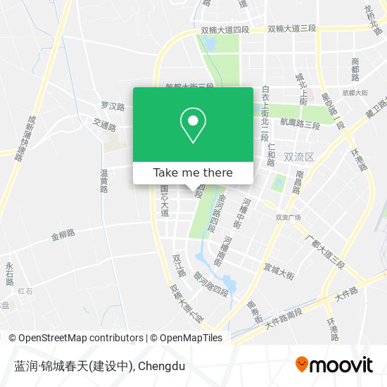 蓝润·锦城春天(建设中) map