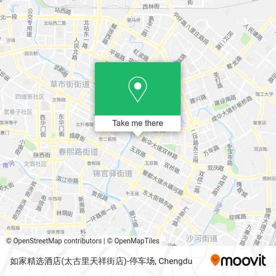 如家精选酒店(太古里天祥街店)-停车场 map