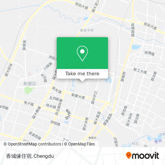 香城缘住宿 map