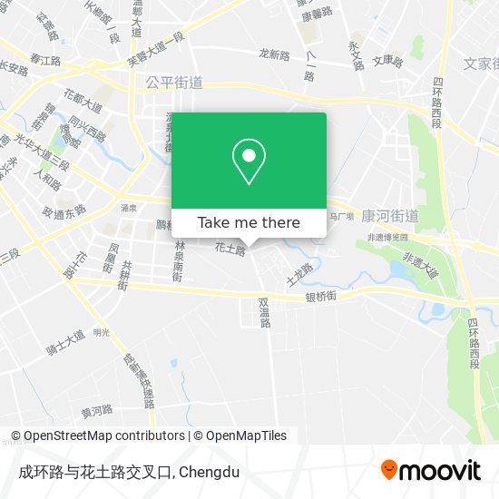 成环路与花土路交叉口 map