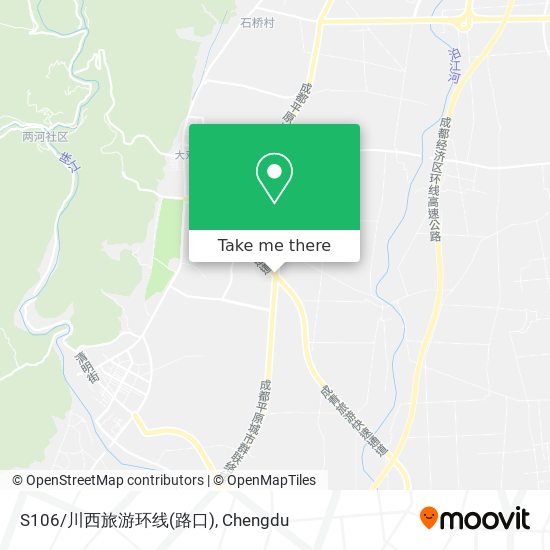 S106/川西旅游环线(路口) map