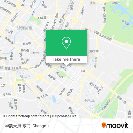 华韵天府-东门 map