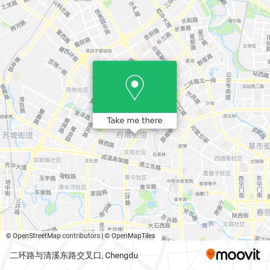 二环路与清溪东路交叉口 map