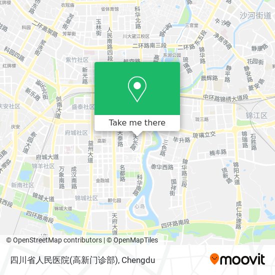 四川省人民医院(高新门诊部) map