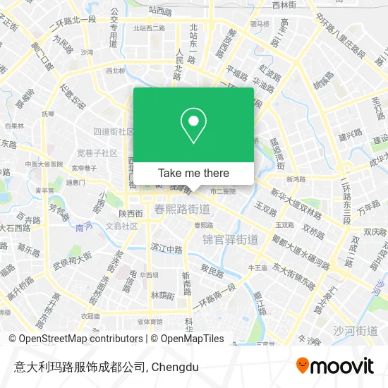意大利玛路服饰成都公司 map