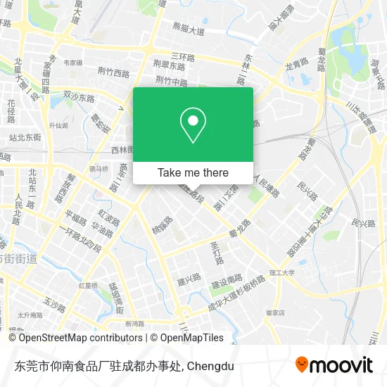 东莞市仰南食品厂驻成都办事处 map