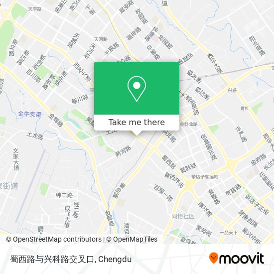 蜀西路与兴科路交叉口 map