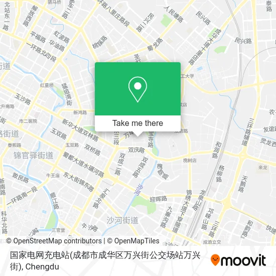 国家电网充电站(成都市成华区万兴街公交场站万兴街) map