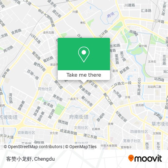 客赞小龙虾 map