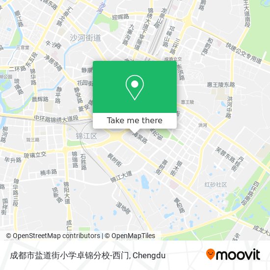 成都市盐道街小学卓锦分校-西门 map