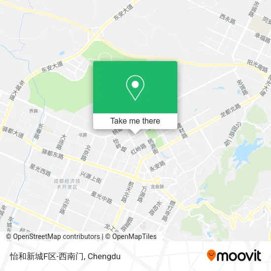 怡和新城F区-西南门 map