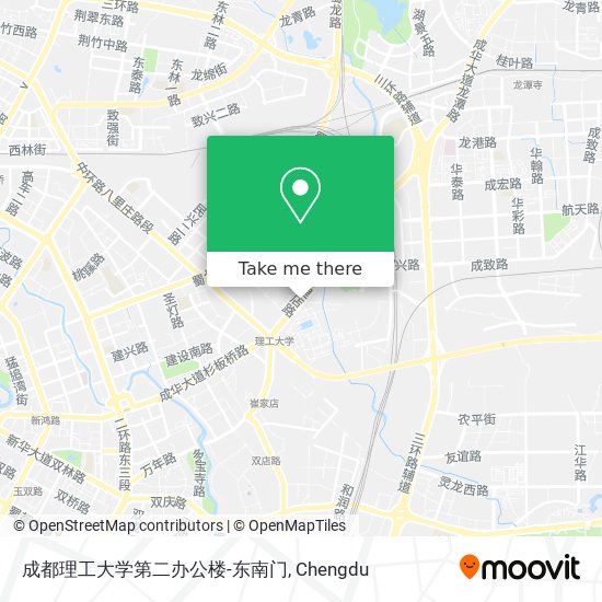 成都理工大学第二办公楼-东南门 map