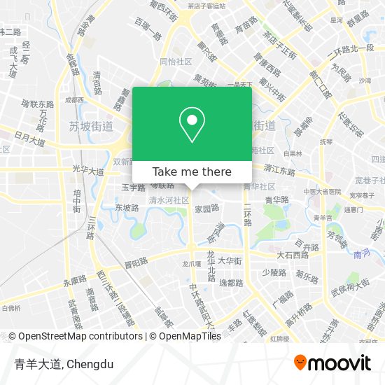 青羊大道 map