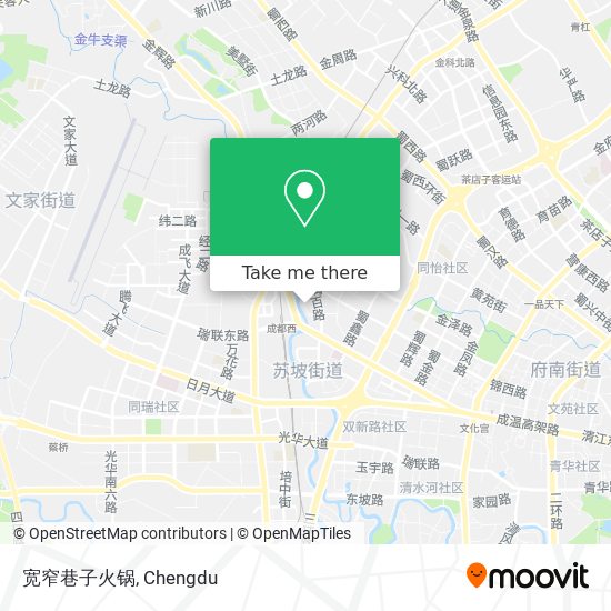 宽窄巷子火锅 map