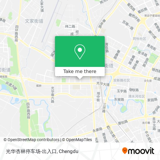 光华杏林停车场-出入口 map