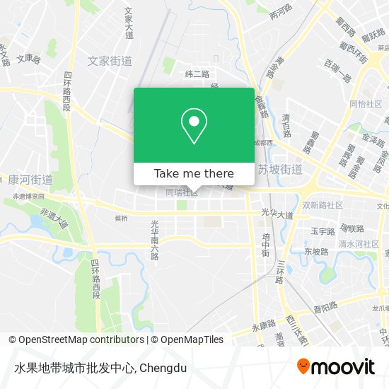 水果地带城市批发中心 map