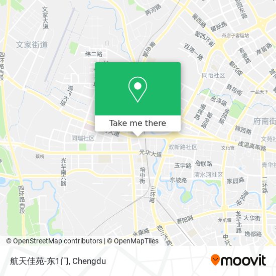 航天佳苑-东1门 map