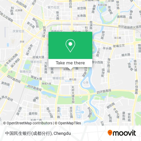 中国民生银行(成都分行) map