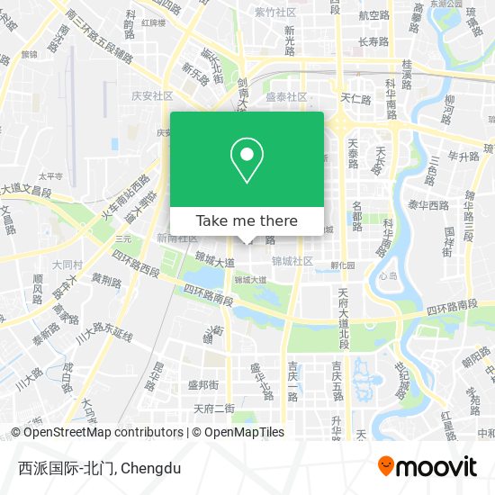 西派国际-北门 map