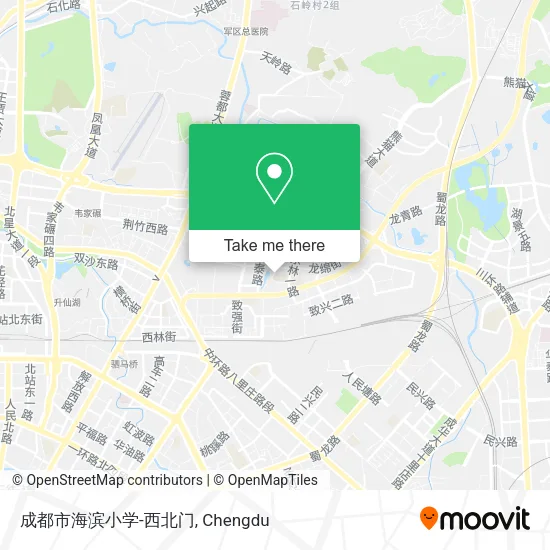 成都市海滨小学-西北门 map
