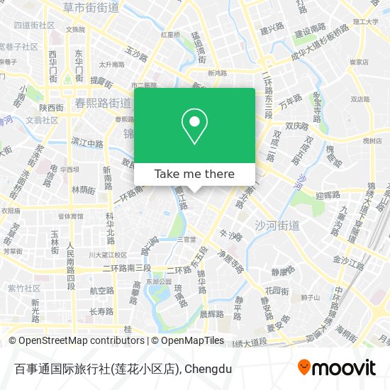 百事通国际旅行社(莲花小区店) map