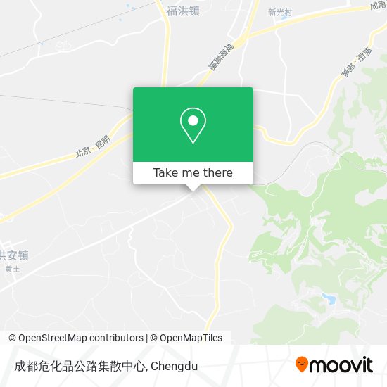 成都危化品公路集散中心 map