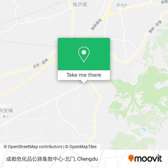 成都危化品公路集散中心-北门 map