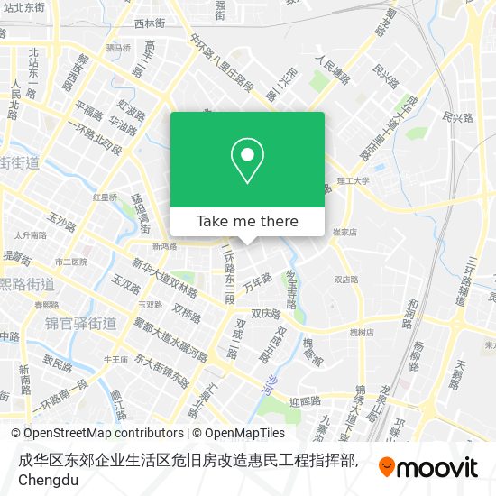 成华区东郊企业生活区危旧房改造惠民工程指挥部 map