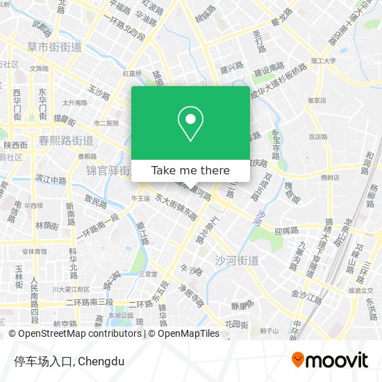 停车场入口 map