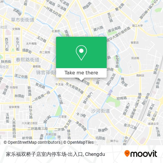 家乐福双桥子店室内停车场-出入口 map