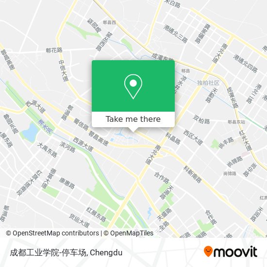 成都工业学院-停车场 map