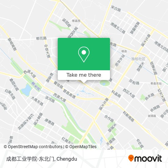 成都工业学院-东北门 map