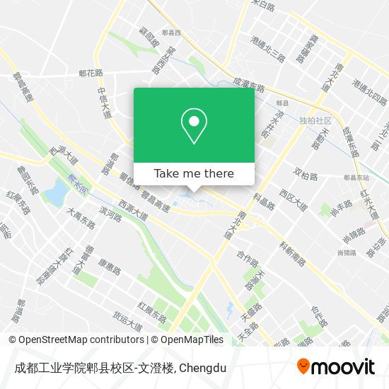 成都工业学院郫县校区-文澄楼 map