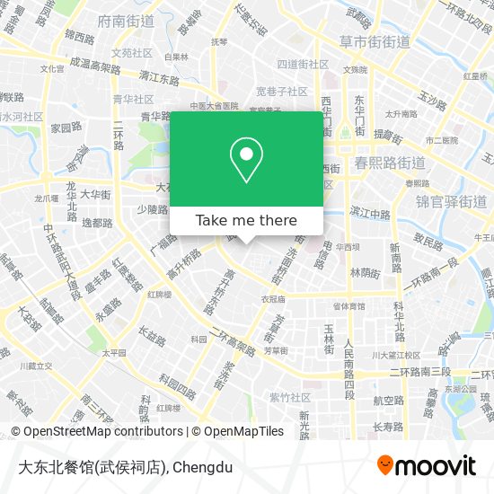 大东北餐馆(武侯祠店) map
