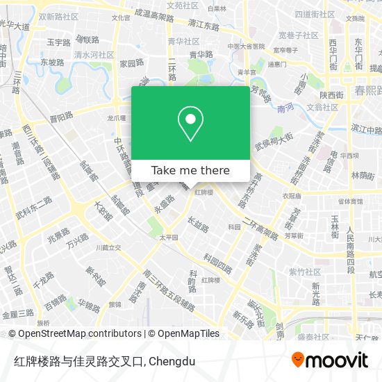 红牌楼路与佳灵路交叉口 map