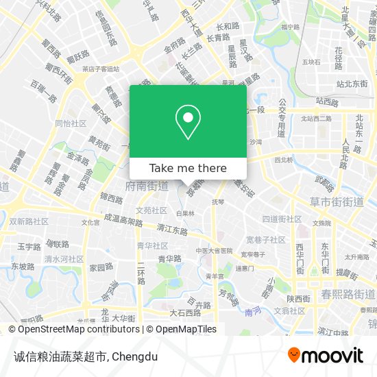 诚信粮油蔬菜超市 map