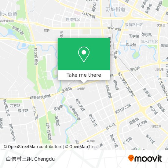 白佛村三组 map